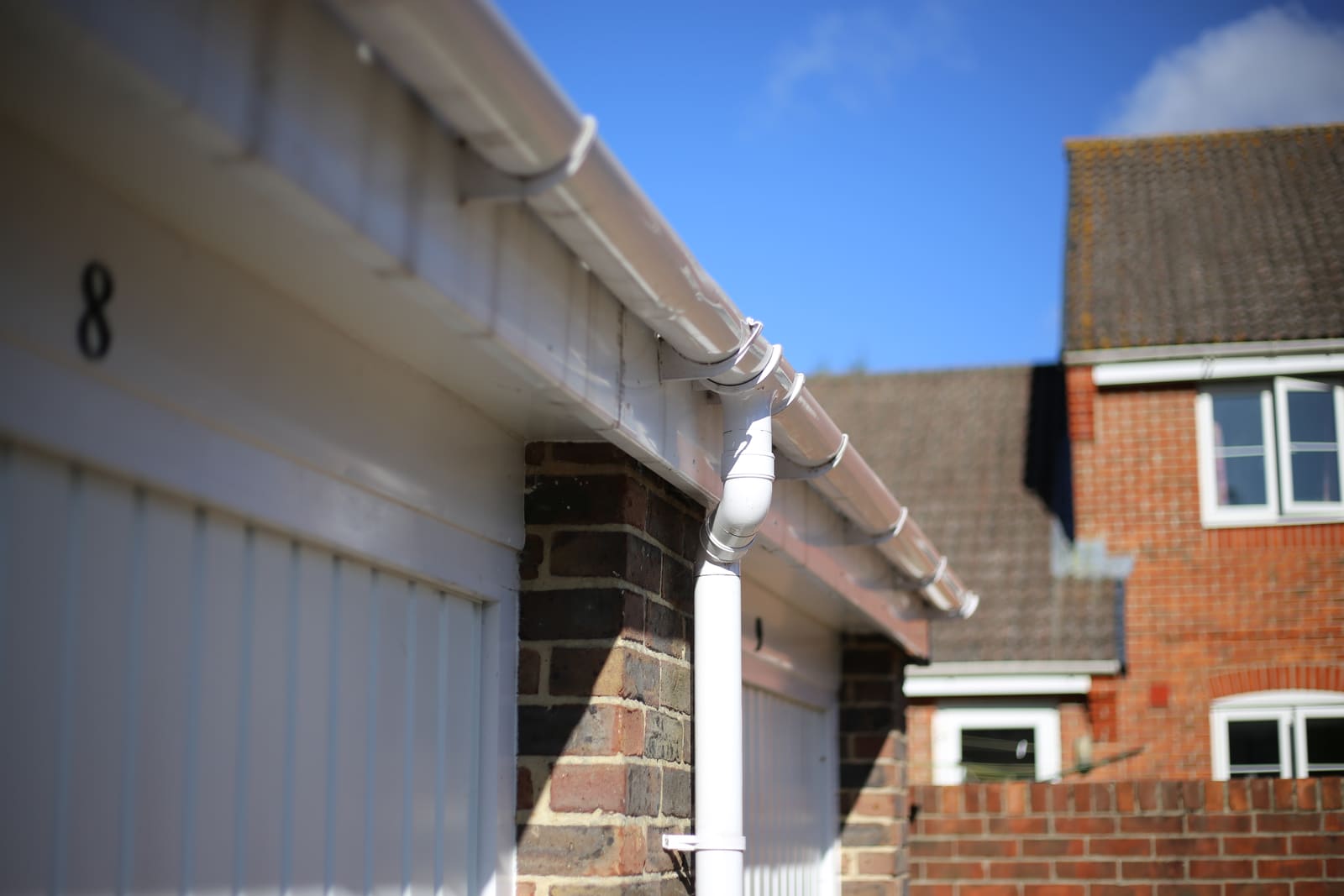White upvc fascias and guttering