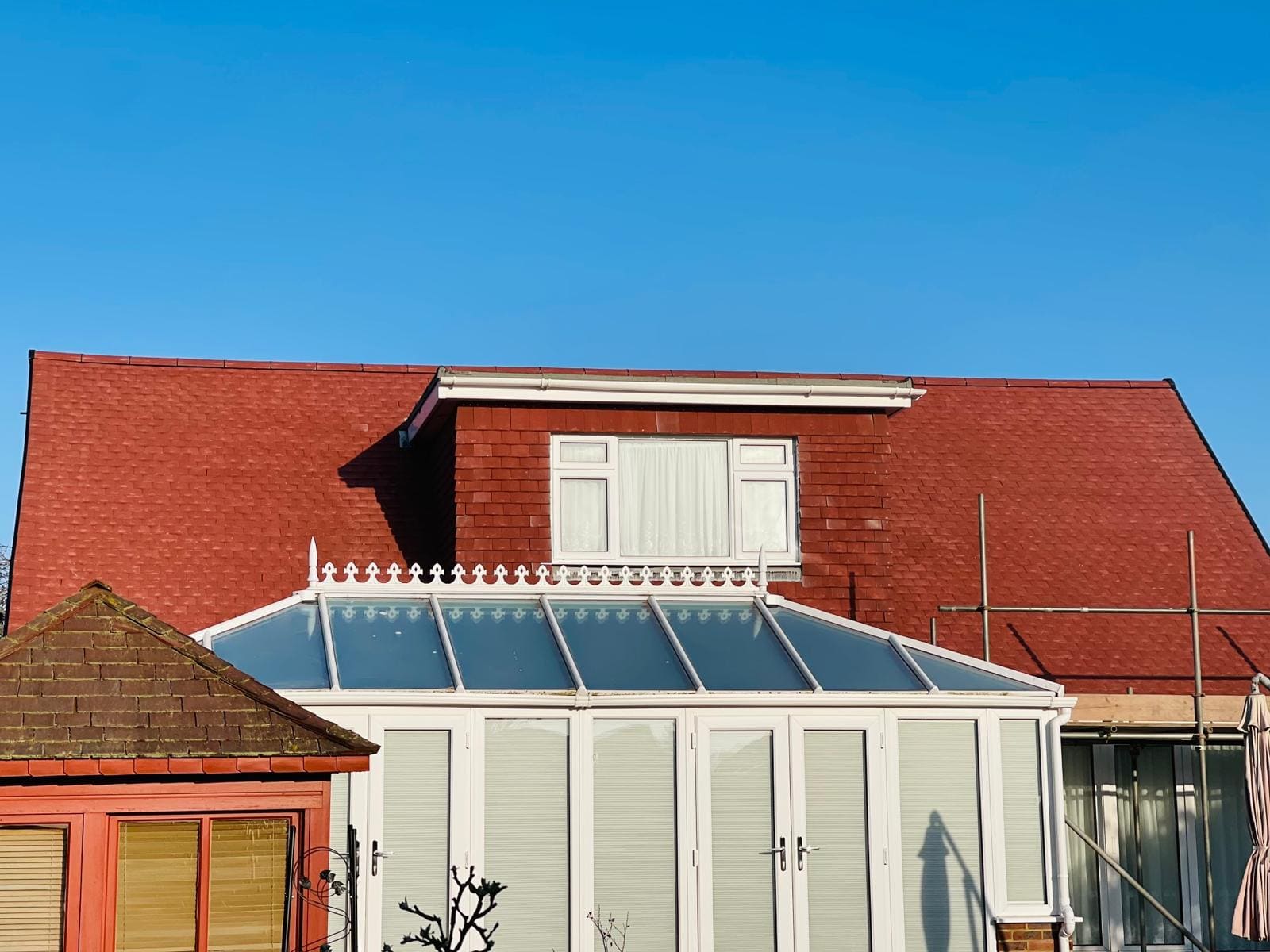 Red tiled roof dormer conservatory