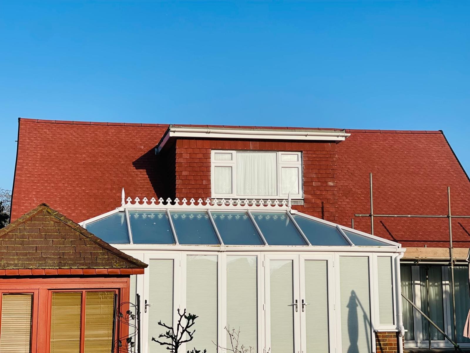 Red tiled dormer roof
