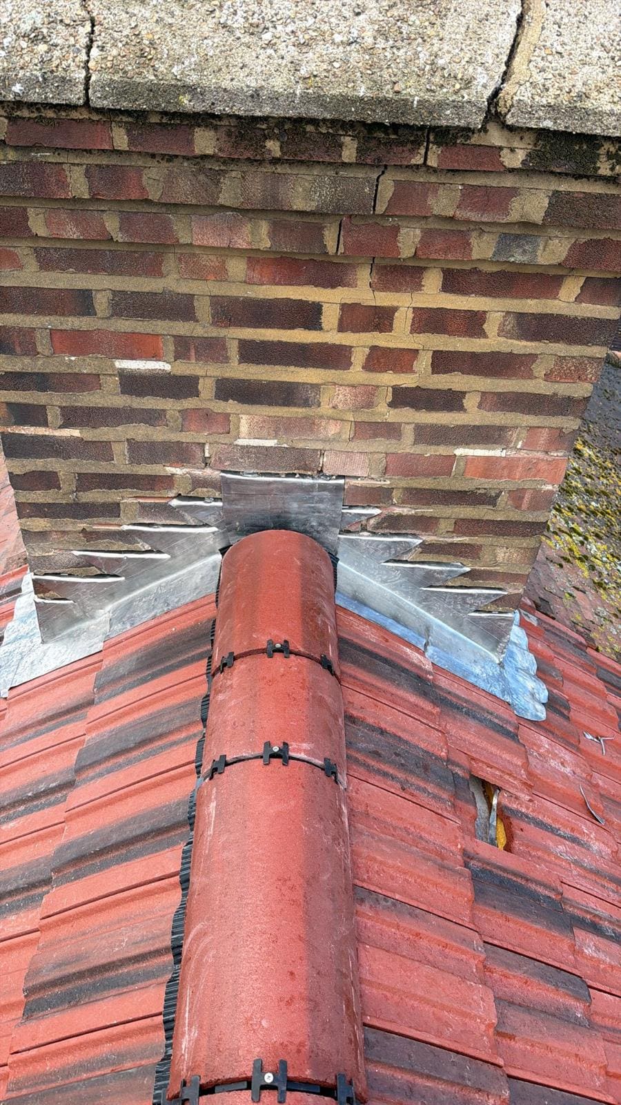 Chimney rebuild leadwork