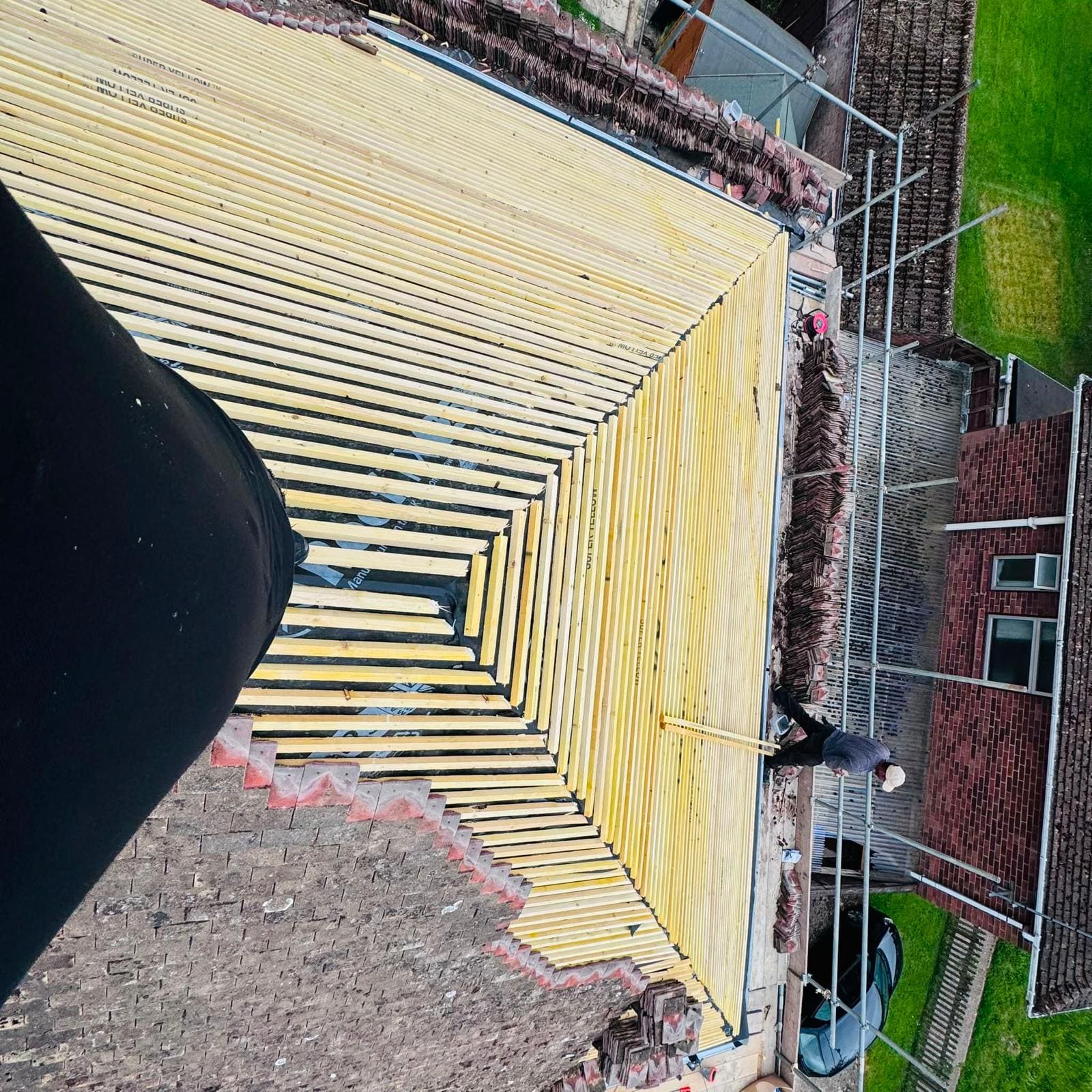 Roof battens and membrane