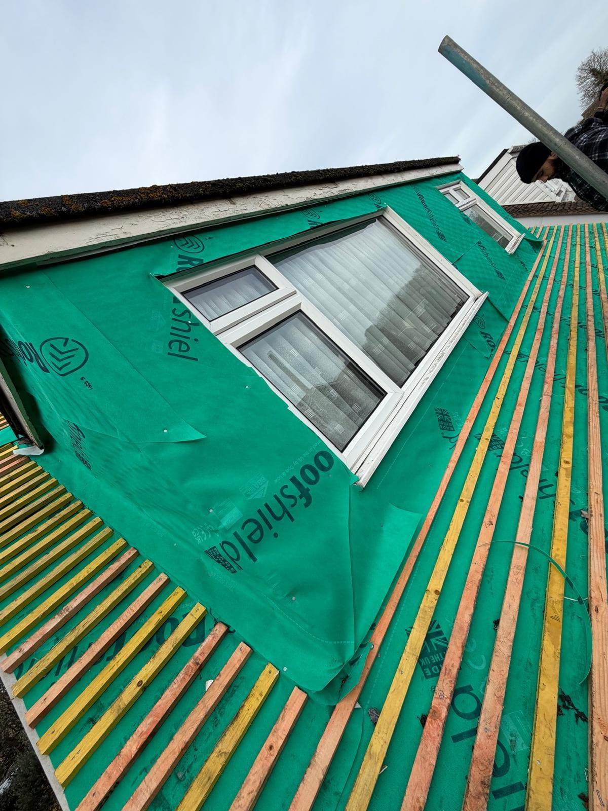 Breathable membrane battens dormer